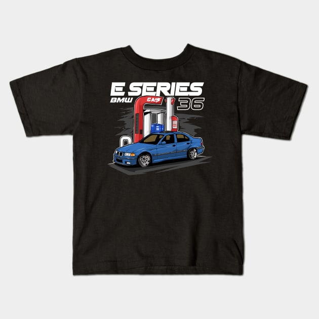 E SERIES 36 BMW Kids T-Shirt by CFStore